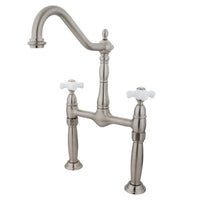Thumbnail for Kingston Brass KS1078PX Vessel Sink Faucet, Brushed Nickel - BNGBath