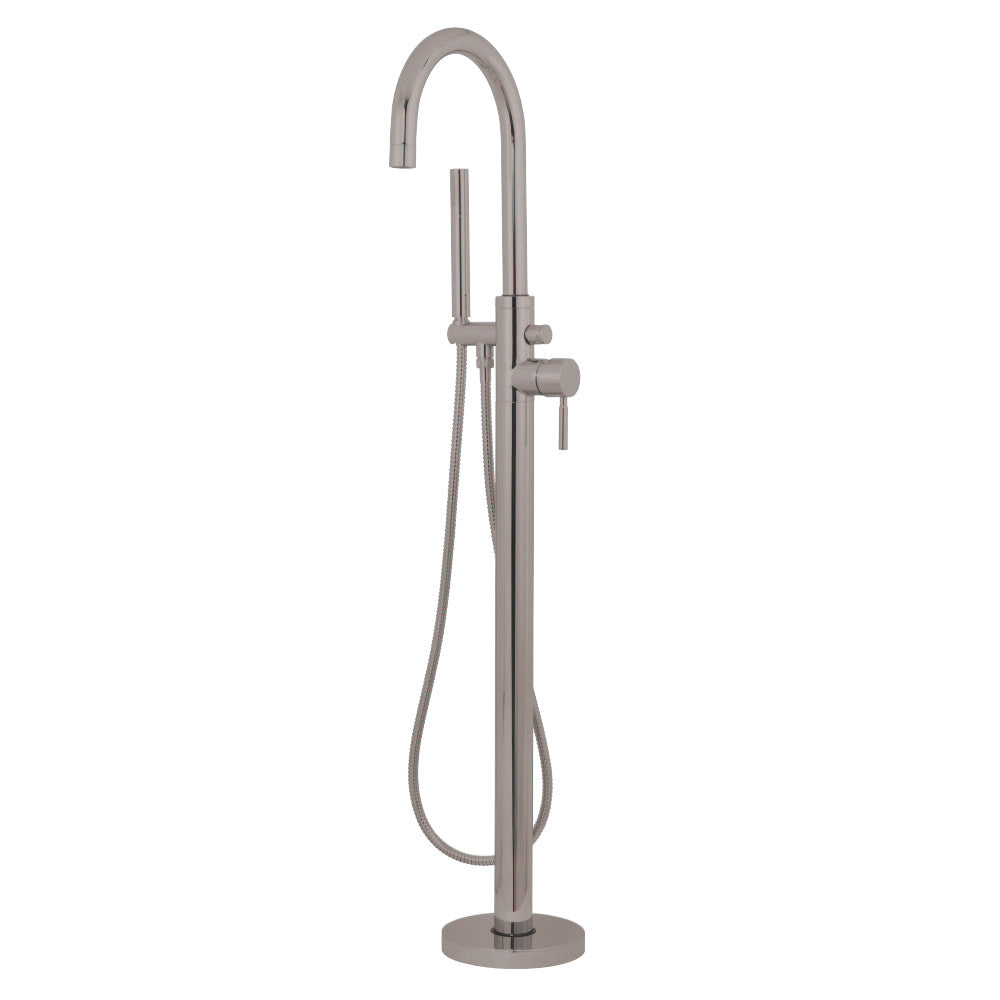Kingston Brass KS8158DL Concord Freestanding Tub Faucet with Hand Shower, Brushed Nickel - BNGBath