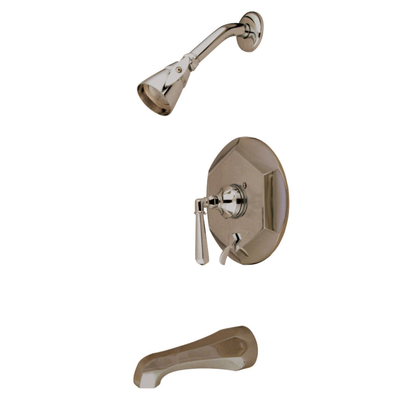 Kingston Brass KB46380HL Tub and Shower Faucet, Brushed Nickel - BNGBath