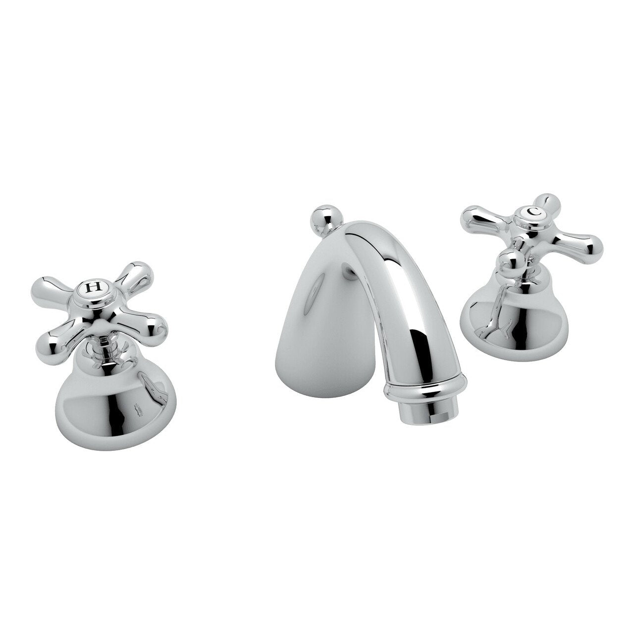 ROHL Verona C-Spout Widespread Bathroom Faucet - BNGBath