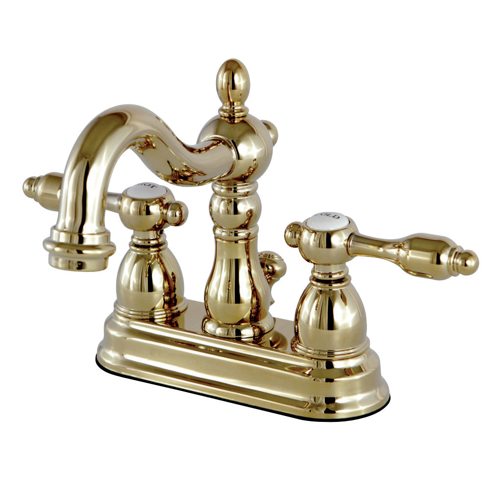 Kingston Brass KS1602TAL 4 in. Centerset Bathroom Faucet, Polished Brass - BNGBath