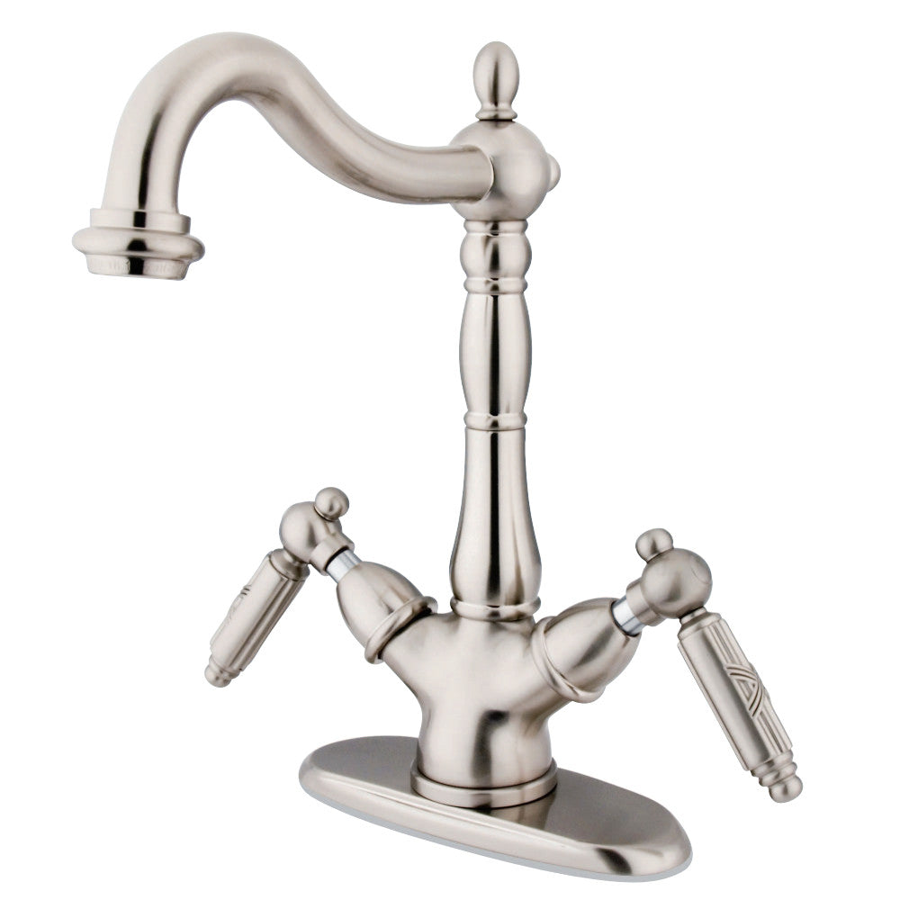 Kingston Brass KS1498GL Vessel Sink Faucet, Brushed Nickel - BNGBath
