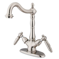 Thumbnail for Kingston Brass KS1498GL Vessel Sink Faucet, Brushed Nickel - BNGBath
