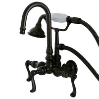 Thumbnail for Aqua Vintage AE7T5FL Royale Wall Mount Clawfoot Tub Faucet, Oil Rubbed Bronze - BNGBath