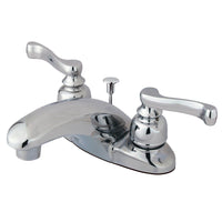 Thumbnail for Kingston Brass KB8621FL 4 in. Centerset Bathroom Faucet, Polished Chrome - BNGBath