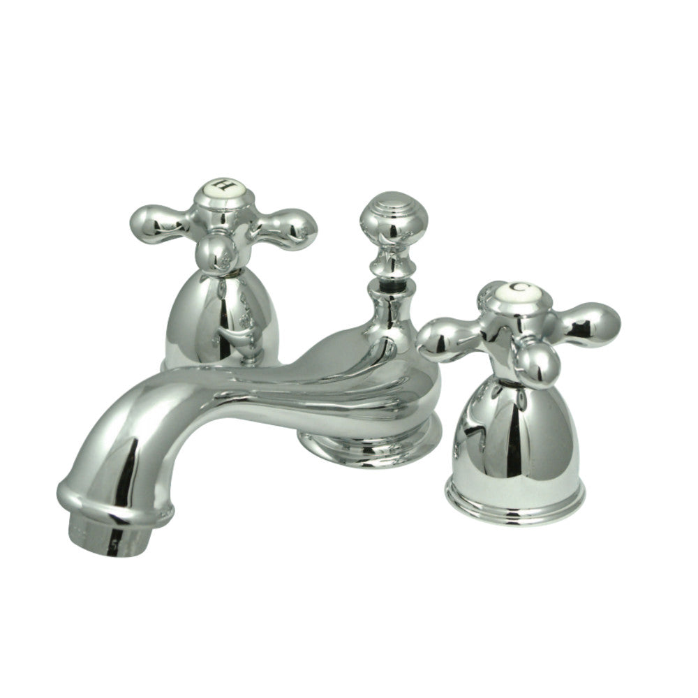 Kingston Brass KS3951AX Restoration Mini-Widespread Bathroom Faucet, Polished Chrome - BNGBath