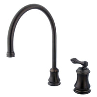 Thumbnail for Kingston Brass KS3815ALLS Single-Handle Kitchen Faucet, Oil Rubbed Bronze - BNGBath
