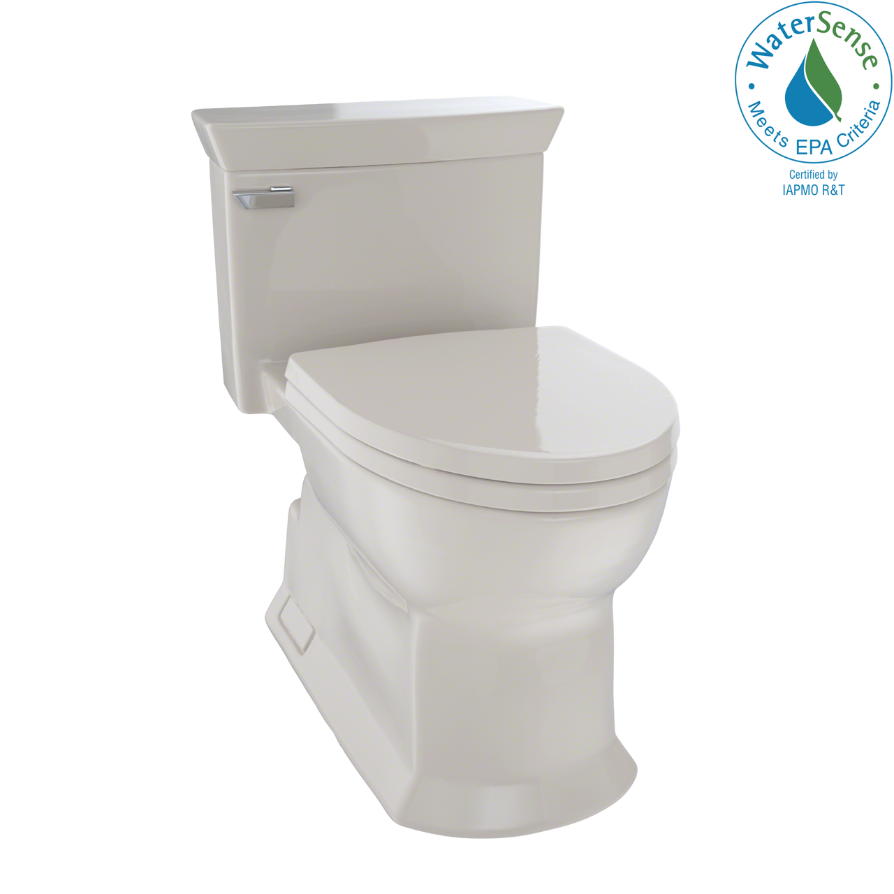 TOTO Eco Soir√©e One Piece Elongated 1.28 GPF Universal Height Skirted Toilet with CeFiONtect,  - MS964214CEFG#03 - BNGBath