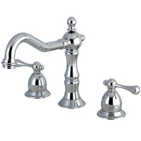 Thumbnail for Kingston Brass KS1971BL 8 in. Widespread Bathroom Faucet, Polished Chrome - BNGBath