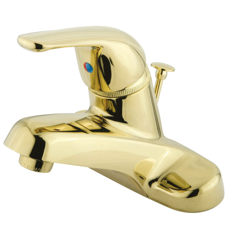 Kingston Brass GKB542B Single-Handle 4 in. Centerset Bathroom Faucet, Polished Brass - BNGBath