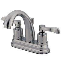 Thumbnail for Kingston Brass KS8611DFL 4 in. Centerset Bathroom Faucet, Polished Chrome - BNGBath