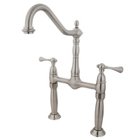 Thumbnail for Kingston Brass KS1078BL Vessel Sink Faucet, Brushed Nickel - BNGBath