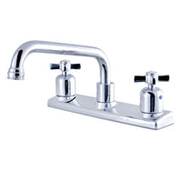 Thumbnail for Kingston Brass FB2131ZX Millennium 8-Inch Centerset Kitchen Faucet, Polished Chrome - BNGBath