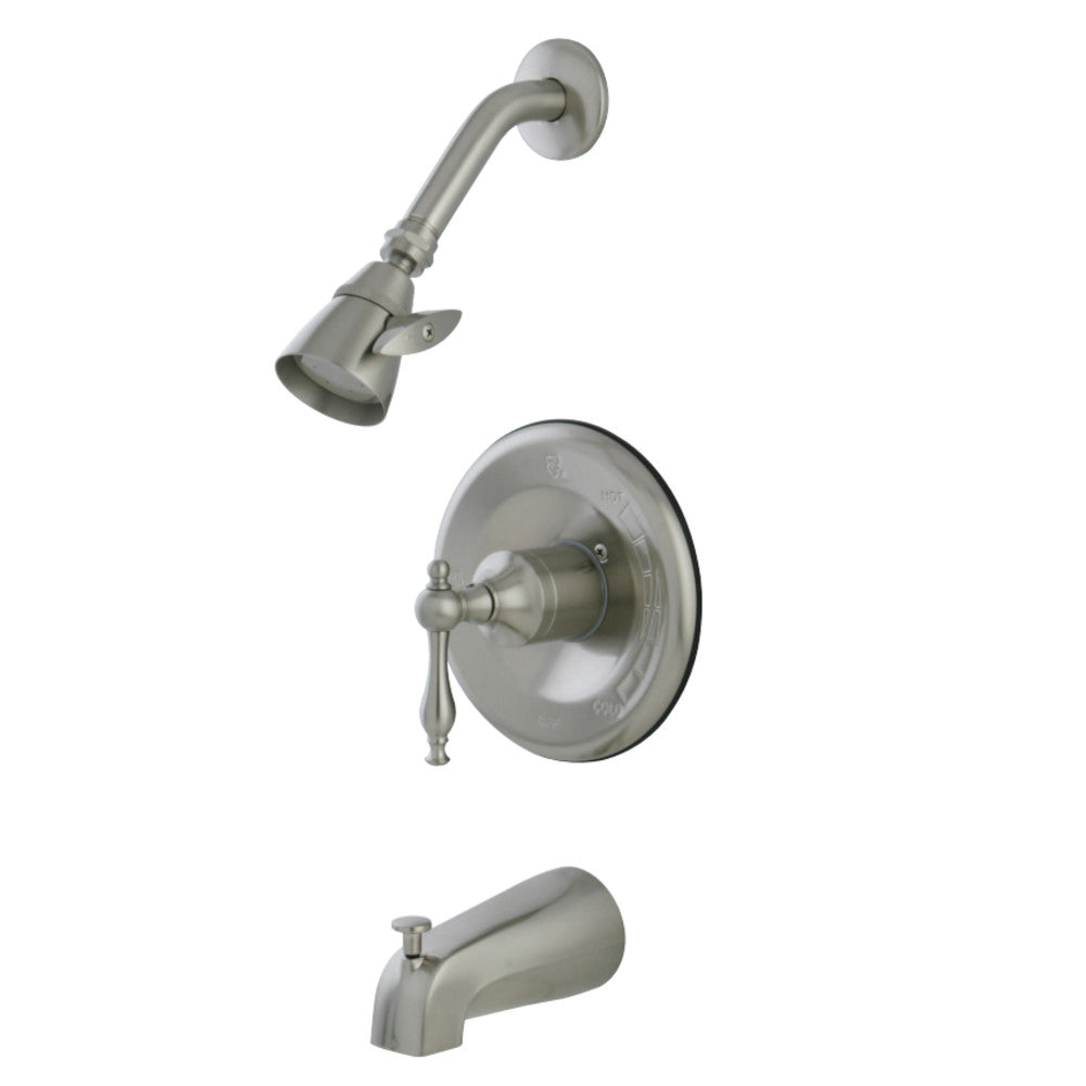 Kingston Brass KB1638NL Tub and Shower Faucet, Brushed Nickel - BNGBath