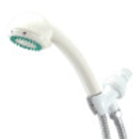 Thumbnail for Kingston Brass KX0131B 3 Setting Hand Held Shower with metal hose, White - BNGBath