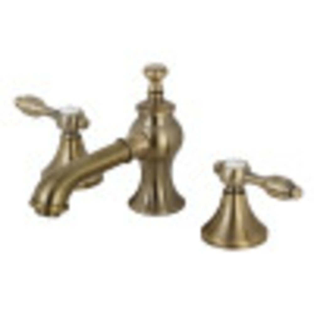 Kingston Brass KC7063TAL Tudor 8 in. Widespread Bathroom Faucet, Antique Brass - BNGBath