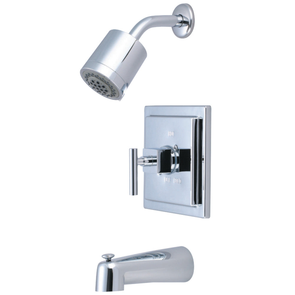 Kingston Brass KB4651CQL Claremont Tub & Shower Faucet, Polished Chrome - BNGBath