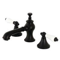 Thumbnail for Kingston Brass KC7060PL Vintage 8 in. Widespread Bathroom Faucet, Matte Black - BNGBath