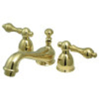 Thumbnail for Kingston Brass CC21L2 Mini-Widespread Bathroom Faucet, Polished Brass - BNGBath