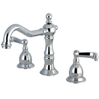 Thumbnail for Kingston Brass KS1971FL 8 in. Widespread Bathroom Faucet, Polished Chrome - BNGBath
