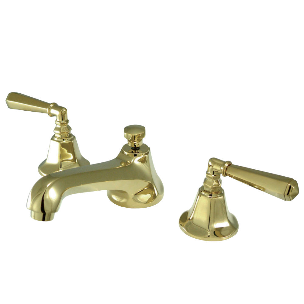 Kingston Brass KS4462HL 8 in. Widespread Bathroom Faucet, Polished Brass - BNGBath