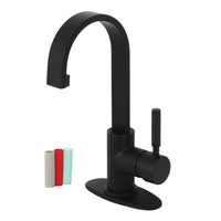 Thumbnail for Fauceture LS8210DKL Kaiser Single-Handle Bathroom Faucet Drain, Matte Black - BNGBath