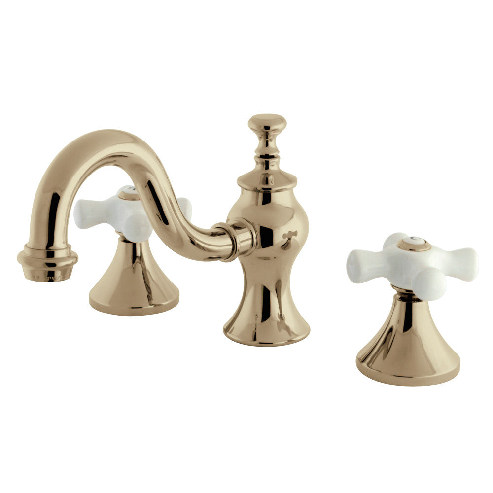 Kingston Brass KC7162PX 8 in. Widespread Bathroom Faucet, Polished Brass - BNGBath