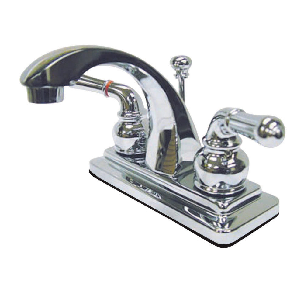 Kingston Brass KS4641NML 4 in. Centerset Bathroom Faucet, Polished Chrome - BNGBath