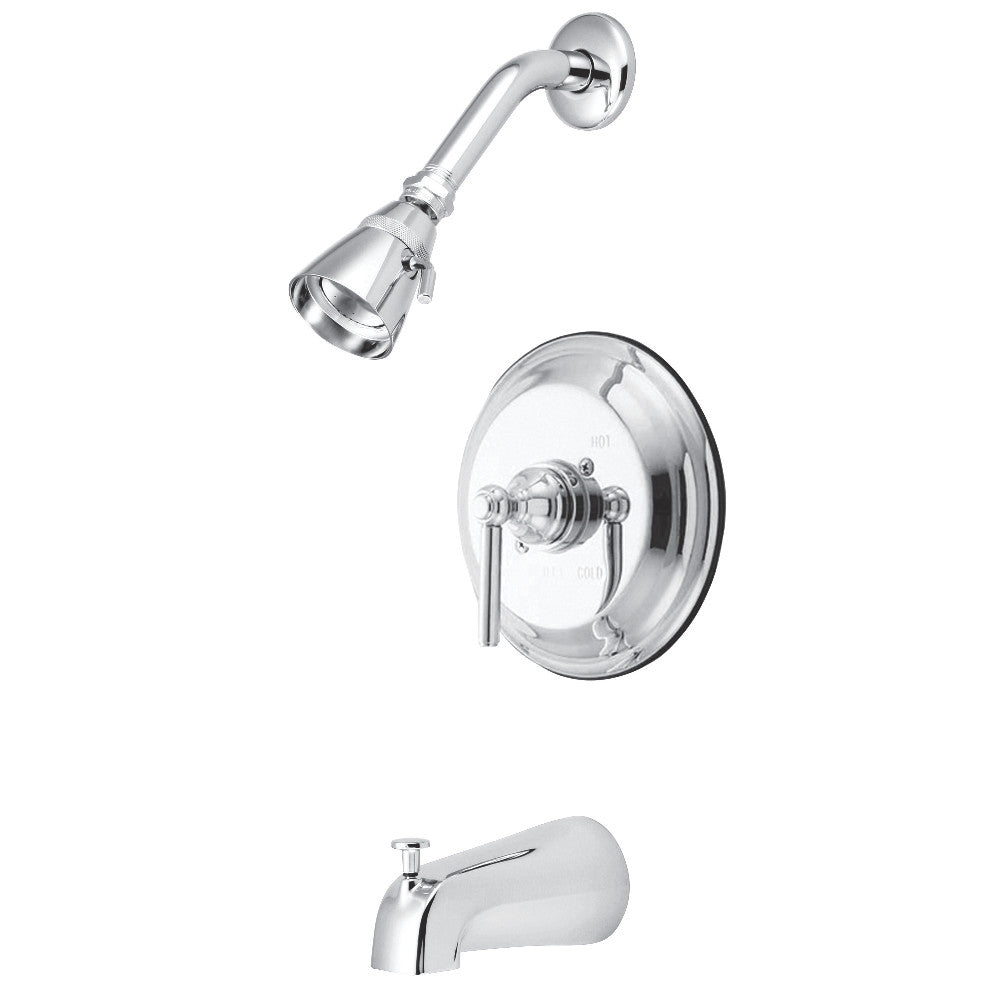 Kingston Brass KB2631EL Elinvar Tub & Shower Faucet, Polished Chrome - BNGBath