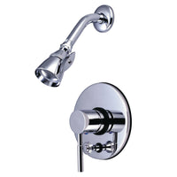 Thumbnail for Kingston Brass KB86910DLSO Concord Shower Faucet with Diverter, Polished Chrome - BNGBath