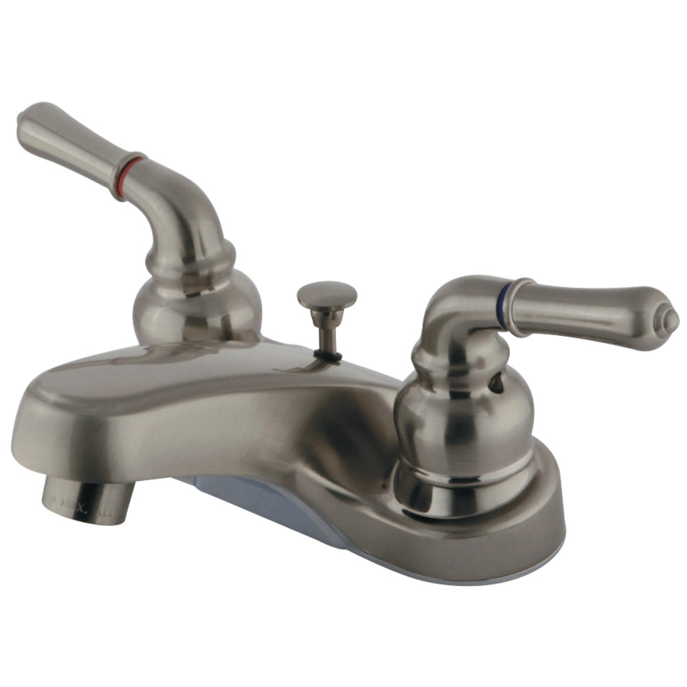 Kingston Brass GKB258B 4 in. Centerset Bathroom Faucet, Brushed Nickel - BNGBath