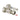 Kingston Brass CC44458DL 5/8" OD Comp X 1/2" OD Comp Straight Shut-Off Valve, Brushed Nickel - BNGBath