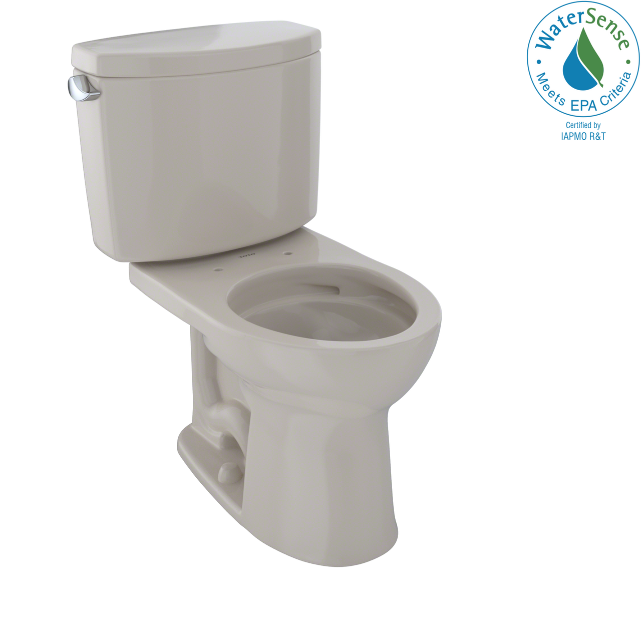 TOTO Drake II Two-Piece Round 1.28 GPF Universal Height Toilet with CeFiONtect,  - CST453CEFG#03 - BNGBath
