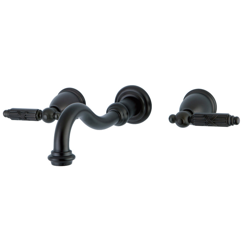 Kingston Brass KS3125GL Wall Mount Bathroom Faucet, Oil Rubbed Bronze - BNGBath
