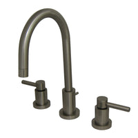 Thumbnail for Kingston Brass KS8958DL Mini-Widespread Bathroom Faucet, Brushed Nickel - BNGBath