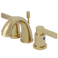 Thumbnail for Kingston Brass KB8912NDL NuvoFusion Widespread Bathroom Faucet, Polished Brass - BNGBath