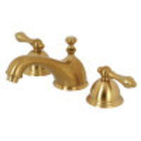 Thumbnail for Kingston Brass KS3967AL 8 in. Widespread Bathroom Faucet, Brushed Brass - BNGBath