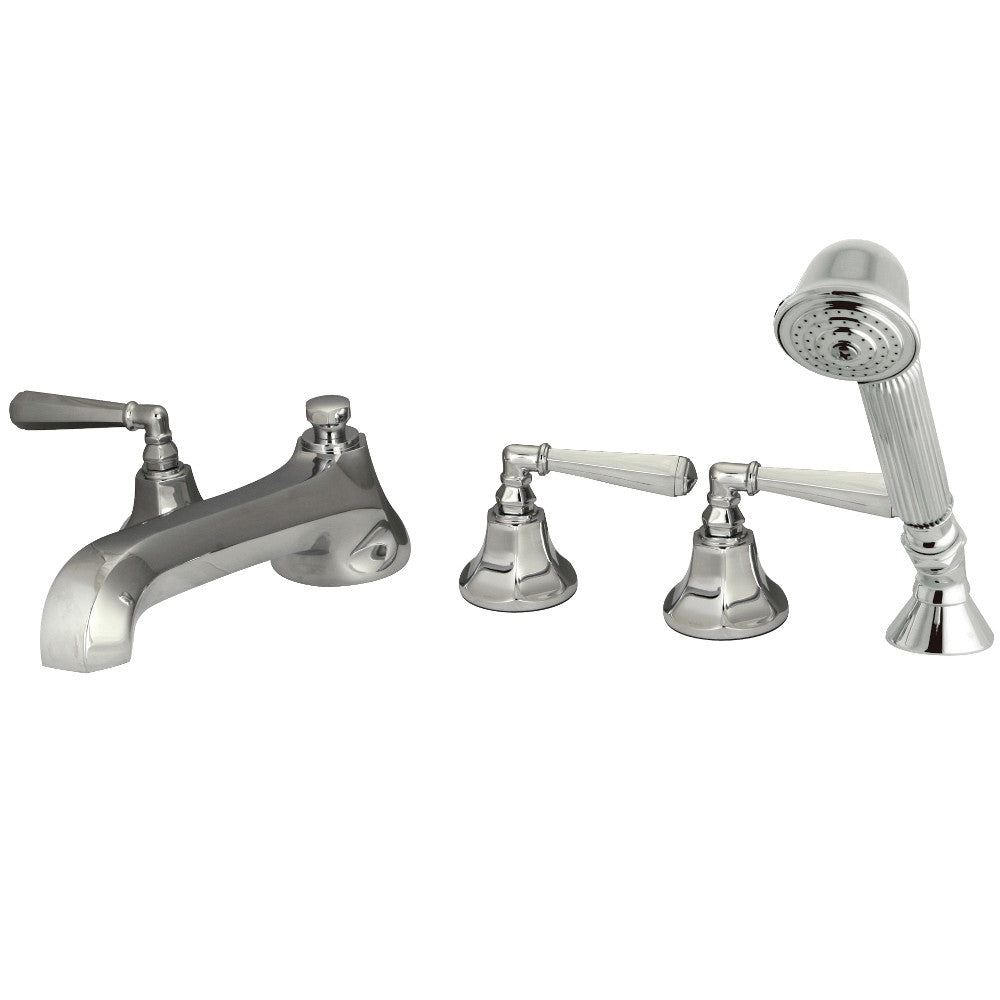 Kingston Brass KS43015HL Roman Tub Faucet with Hand Shower, Polished Chrome - BNGBath