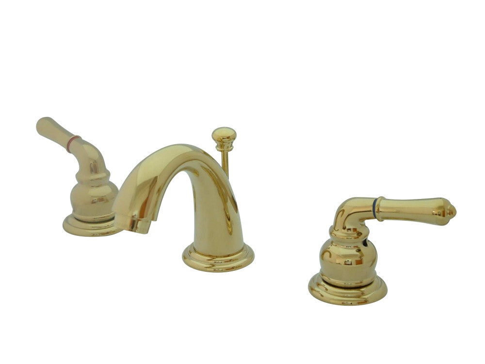 Kingston Brass KB912 Magellan Widespread Bathroom Faucet, Polished Brass - BNGBath