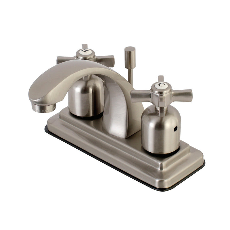 Kingston Brass KB4648ZX 4 in. Centerset Bathroom Faucet, Brushed Nickel - BNGBath