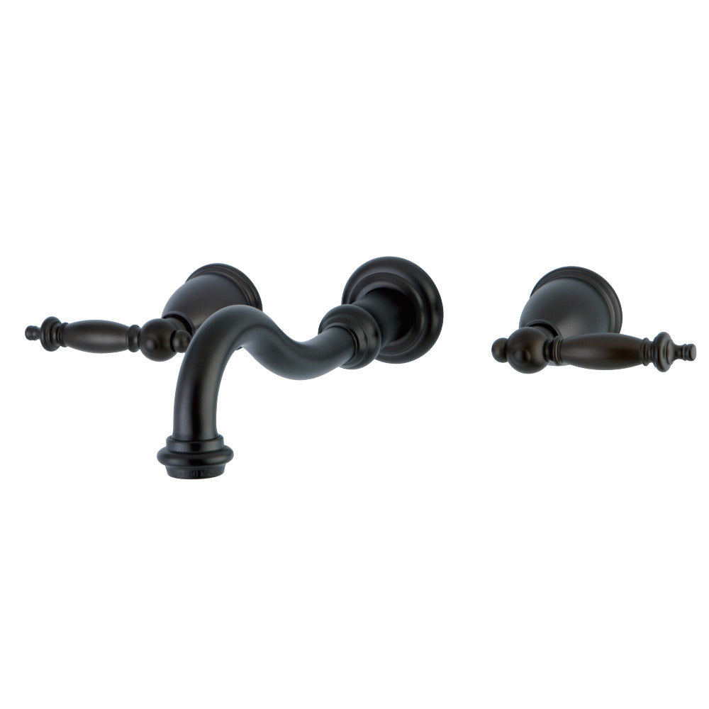 Kingston Brass KS3125TL Wall Mount Bathroom Faucet, Oil Rubbed Bronze - BNGBath