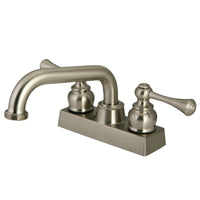 Thumbnail for Kingston Brass KB2478BL 4 in. Centerset 2-Handle Laundry Faucet, Brushed Nickel - BNGBath