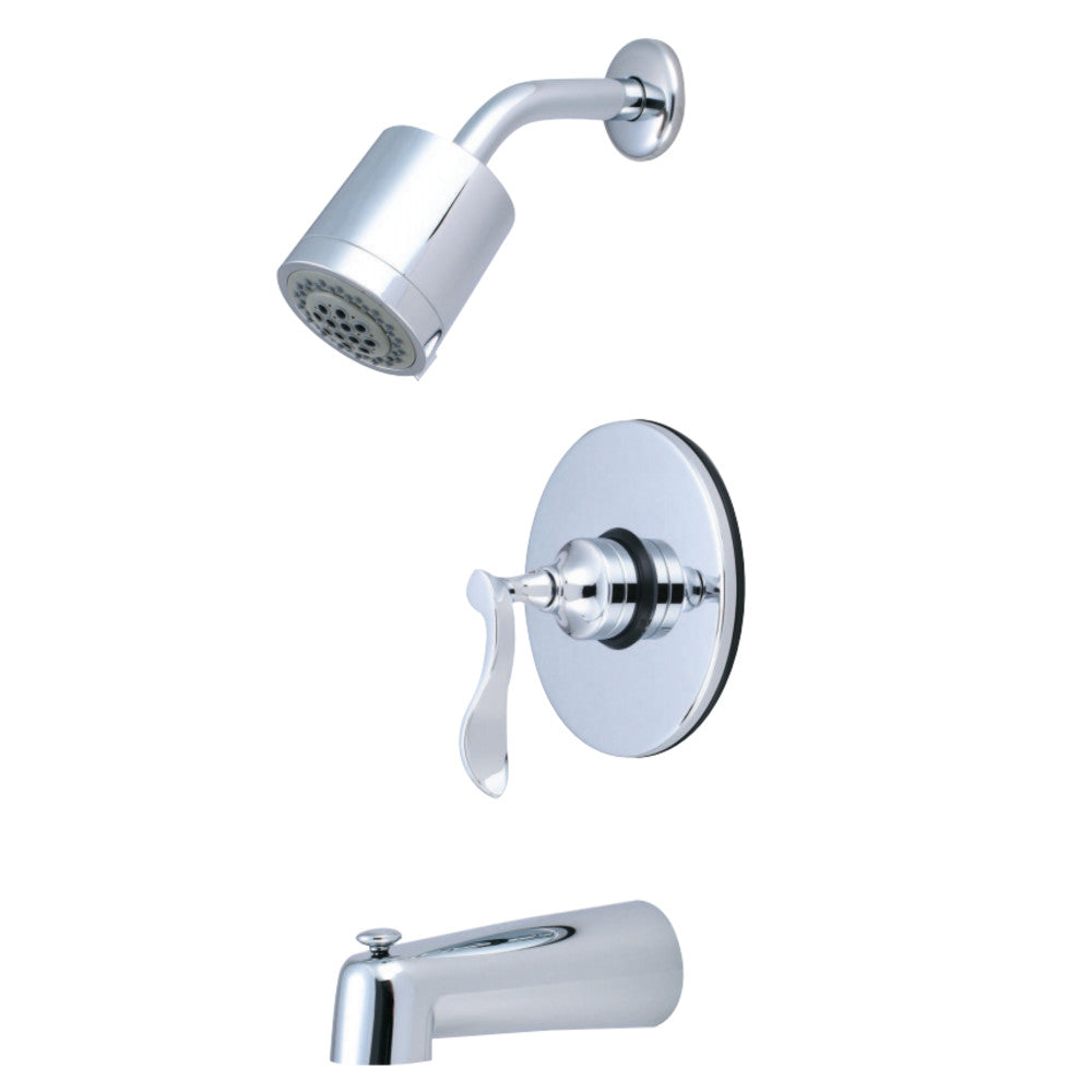 Kingston Brass KB6691CFL Century Tub & Shower Faucet, Polished Chrome - BNGBath