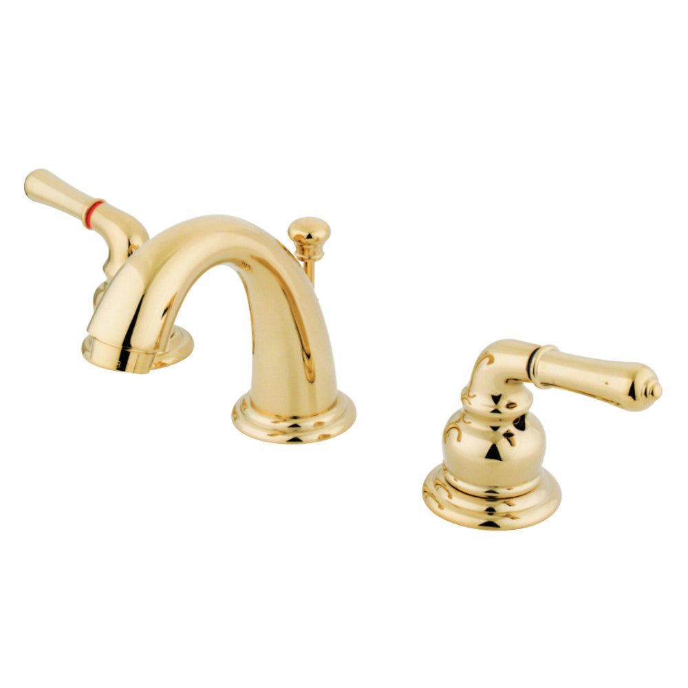 Kingston Brass GKB912 Magellan Widespread Bathroom Faucet, Polished Brass - BNGBath