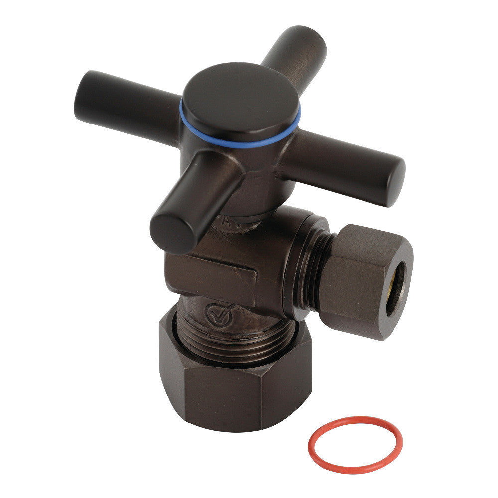 Kingston Brass CC53305DX Concord 5/8" x 3/8" O.D. Comp, Quarter Turn Angle Stop Valve, Oil Rubbed Bronze - BNGBath