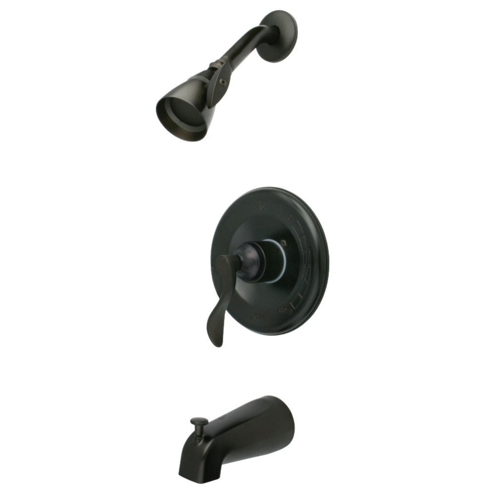 Kingston Brass KB1635DFL NuFrench Tub & Shower Faucet, Oil Rubbed Bronze - BNGBath