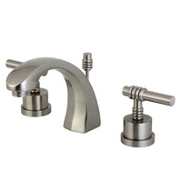 Thumbnail for Kingston Brass KS4988ML 8 in. Widespread Bathroom Faucet, Brushed Nickel - BNGBath