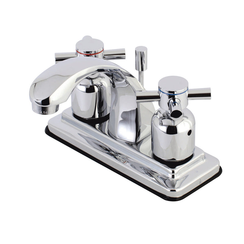 Kingston Brass KB4641DX 4 in. Centerset Bathroom Faucet, Polished Chrome - BNGBath
