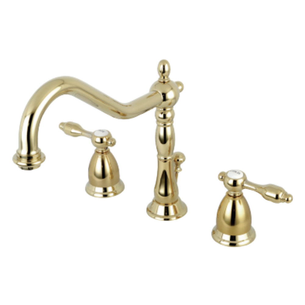 Kingston Brass KS1992TAL 8 in. Widespread Bathroom Faucet, Polished Brass - BNGBath