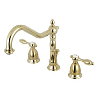 Thumbnail for Kingston Brass KS1992TAL 8 in. Widespread Bathroom Faucet, Polished Brass - BNGBath